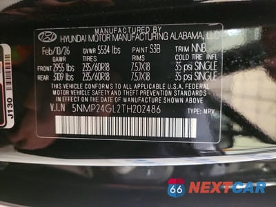 Zdjęcie 13 z 13 samochodu: 2026 HYUNDAI SANTA FE SEL VIN:5NMP24GL2TH202486 - miniatura
