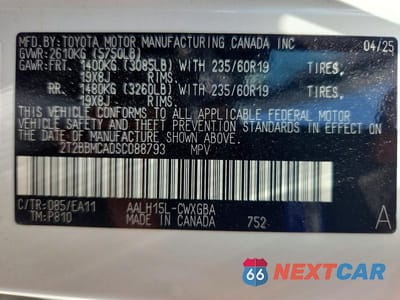 Zdjęcie 14 z 14 samochodu: 2025 LEXUS RX 350H PREMIUM VIN:2T2BBMCA0SC088793 - miniatura