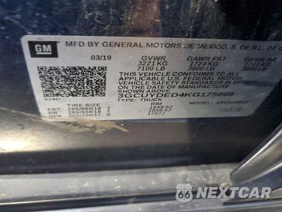 Zdjęcie 12 z 12 samochodu: 2019 CHEVROLET SILVERADO K1500 LT VIN:3GCUYDED4KG175069 - miniatura