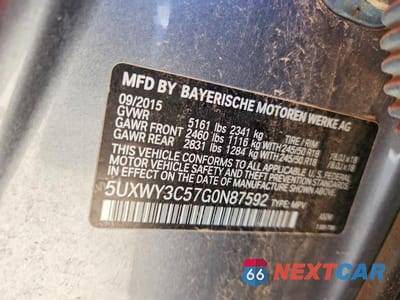 Zdjęcie 13 z 13 samochodu: 2016 BMW X3 XDRIVE28D VIN:5UXWY3C57G0N87592 - miniatura
