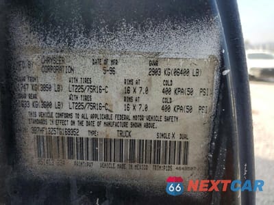 Zdjęcie 12 z 12 samochodu: 1996 DODGE RAM 1500 VIN:3B7HF13Z5TG169352 - miniatura