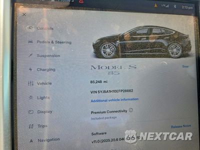 Zdjęcie 9 z 12 samochodu: 2014 TESLA MODEL S VIN:5YJSA1H10EFP28662 - miniatura