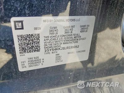 Zdjęcie 13 z 13 samochodu: 2020 CADILLAC ESCALADE ESV PLATINUM VIN:1GYS4KKJ1LR155052 - miniatura