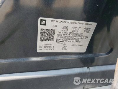Zdjęcie 14 z 14 samochodu: 2020 CHEVROLET EQUINOX LT VIN:2GNAXTEV7L6170445 - miniatura