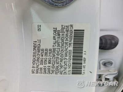 Zdjęcie 12 z 12 samochodu: 2022 HONDA ACCORD SPORT SE VIN:1HGCV1F42NA055535 - miniatura