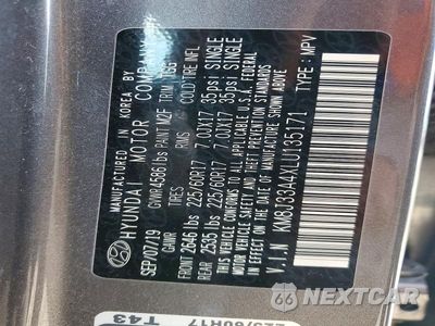 Zdjęcie 13 z 13 samochodu: 2020 HYUNDAI TUCSON VALUE VIN:KM8J33A4XLU135171 - miniatura