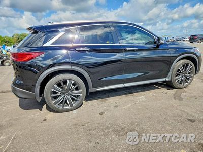 Trzecie zdjęcie samochodu z tyłu: 2022 INFINITI QX50 LUXE VIN:3PCAJ5BB1NF118127 - miniatura