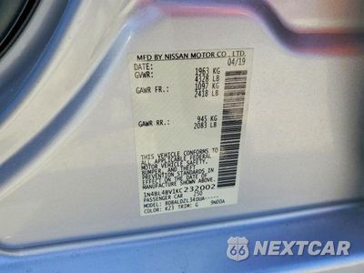 Zdjęcie 12 z 12 samochodu: 2019 NISSAN ALTIMA S VIN:1N4BL4BV1KC232002 - miniatura