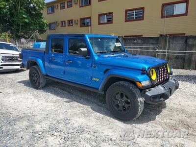 Czwarte zdjęcie samochodu z boku: 2021 JEEP GLADIATOR SPORT VIN:1C6HJTAG2ML598827 - miniatura