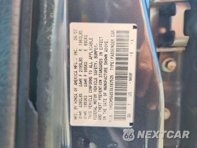 Zdjęcie 12 z 12 samochodu: 2007 HONDA ACCORD LX VIN:1HGCM56457A187525 - miniatura