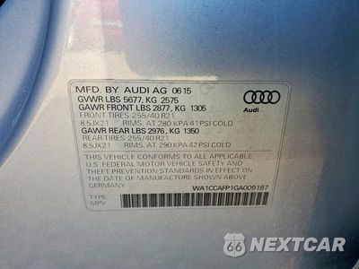 Zdjęcie 12 z 12 samochodu: 2016 AUDI SQ5 PREMIUM PLUS VIN:WA1CCAFP1GA009187 - miniatura