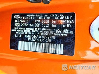 Zdjęcie 13 z 13 samochodu: 2016 HYUNDAI VELOSTER TURBO VIN:KMHTC6AE4GU279775 - miniatura