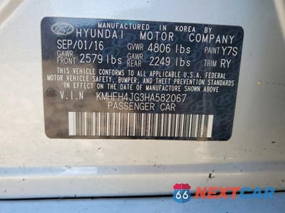 Zdjęcie 12 z 12 samochodu: 2017 HYUNDAI AZERA VIN:KMHFH4JG3HA582067 - miniatura