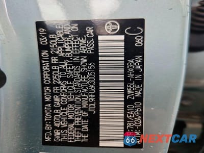 Zdjęcie 13 z 13 samochodu: 2019 TOYOTA PRIUS XLE AWD-E VIN:JTDL9RFU6K3005156 - miniatura