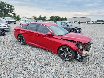 Czwarte zdjęcie samochodu z boku: 2018 HONDA ACCORD SPORT VIN:1HGCV1F30JA116544 - miniatura