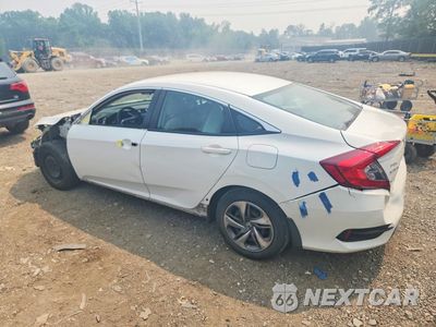 Drugie zdjęcie samochodu z przodu: 2019 HONDA CIVIC LX VIN:2HGFC2F66KH557617 - miniatura