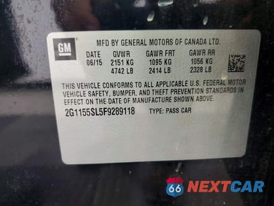 Zdjęcie 12 z 12 samochodu: 2015 CHEVROLET IMPALA LTZ VIN:2G1155SL5F9289118 - miniatura