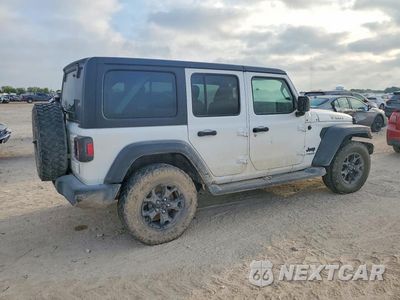 Trzecie zdjęcie samochodu z tyłu: 2021 JEEP WRANGLER UNLIMITED SPORT VIN:1C4HJXDN9MW604759 - miniatura