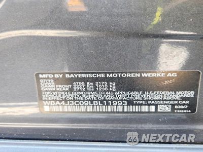Zdjęcie 12 z 12 samochodu: 2020 BMW 430XI GRAN COUPE VIN:WBA4J3C09LBL11993 - miniatura