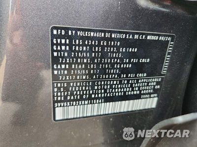 Zdjęcie 12 z 12 samochodu: 2024 VOLKSWAGEN TAOS S VIN:3VV5X7B2XRM115841 - miniatura