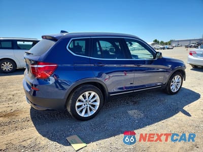 Trzecie zdjęcie samochodu z tyłu: 2013 BMW X3 XDRIVE28I VIN:5UXWX9C57D0D05987 - miniatura