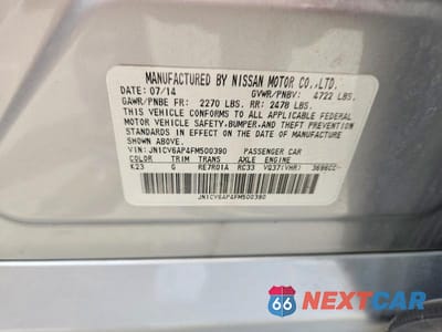 Zdjęcie 12 z 12 samochodu: 2015 INFINITI Q40 BASE VIN:JN1CV6AP4FM500390 - miniatura
