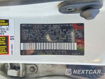 Zdjęcie 12 z 12 samochodu: 2020 TOYOTA CAMRY LE VIN:4T1C11AK2LU865240 - miniatura
