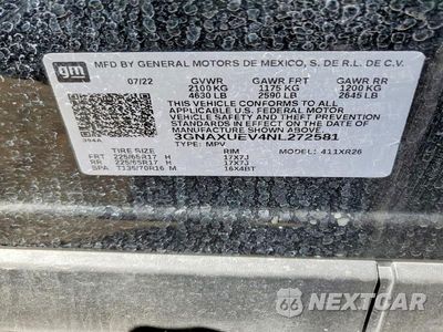 Zdjęcie 12 z 12 samochodu: 2022 CHEVROLET EQUINOX LT VIN:3GNAXUEV4NL272581 - miniatura