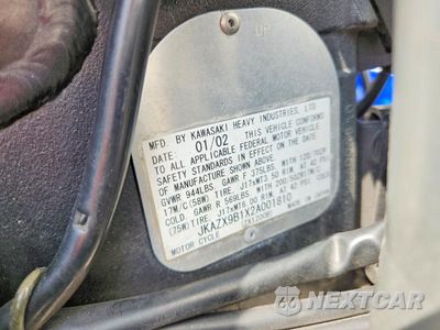 Zdjęcie 9 z 9 samochodu: 2002 KAWASAKI ZX1200 B VIN:JKAZX9B1X2A001810 - miniatura