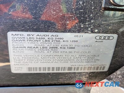 Zdjęcie 13 z 13 samochodu: 2021 AUDI Q5 PREMIUM PLUS VIN:WA1BAAFY7M2100321 - miniatura