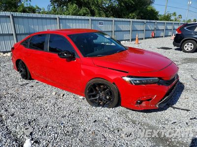 Czwarte zdjęcie samochodu z boku: 2022 HONDA CIVIC SPORT VIN:2HGFE2F54NH556729 - miniatura