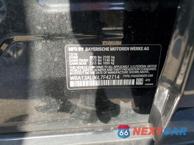 Zdjęcie 12 z 12 samochodu: 2020 BMW M235XI VIN:WBA13AL06L7F42714 - miniatura