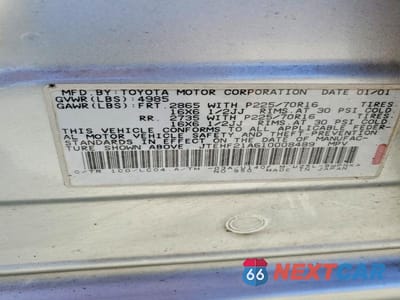 Zdjęcie 13 z 13 samochodu: 2001 TOYOTA HIGHLANDER BASE VIN:JTEHF21A610008489 - miniatura