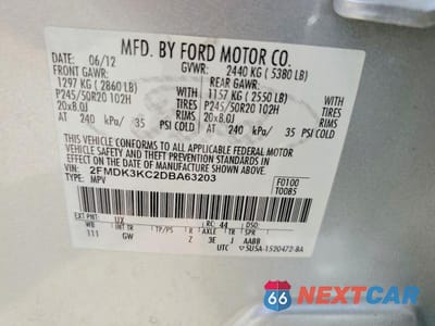 Zdjęcie 13 z 13 samochodu: 2013 FORD EDGE LIMITED VIN:2FMDK3KC2DBA63203 - miniatura
