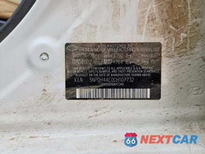 Zdjęcie 12 z 12 samochodu: 2012 HYUNDAI ELANTRA GLS VIN:5NPDH4AE0CH107732 - miniatura