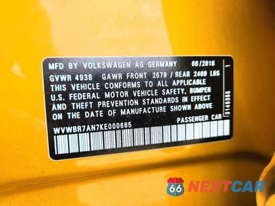 Zdjęcie 12 z 12 samochodu: 2019 VOLKSWAGEN ARTEON SE VIN:WVWBR7AN7KE000665 - miniatura