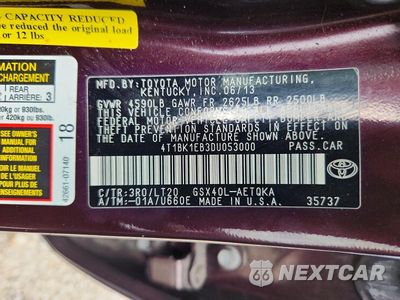 Zdjęcie 12 z 12 samochodu: 2013 TOYOTA AVALON XLE TOURING VIN:4T1BK1EB3DU053000 - miniatura