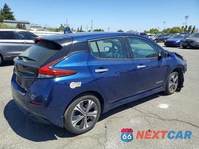 Trzecie zdjęcie samochodu z tyłu: 2019 NISSAN LEAF SV PLUS VIN:1N4BZ1CP5KC321455 - miniatura