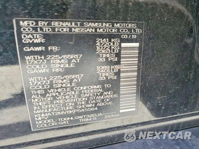 Zdjęcie 13 z 13 samochodu: 2019 NISSAN ROGUE SV VIN:KNMAT2MV8KP545564 - miniatura