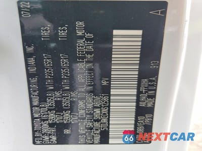 Zdjęcie 13 z 13 samochodu: 2022 TOYOTA SIENNA XLE VIN:5TDJRKECXNS125861 - miniatura