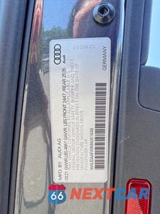 Zdjęcie 12 z 12 samochodu: 2021 AUDI A4 PREMIUM 45 VIN:WAUDAAF49MA061648 - miniatura