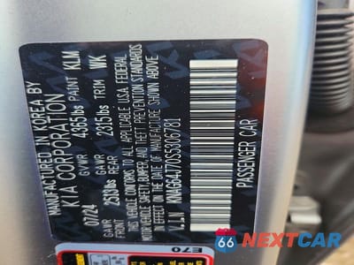 Zdjęcie 13 z 13 samochodu: 2025 KIA K5 GT LINE VIN:KNAG64J70S5306781 - miniatura
