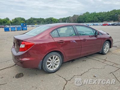 Trzecie zdjęcie samochodu z tyłu: 2012 HONDA CIVIC EX VIN:19XFB2F86CE022786 - miniatura