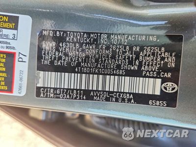 Zdjęcie 12 z 12 samochodu: 2012 TOYOTA CAMRY HYBRID XLE VIN:4T1BD1FK1CU054685 - miniatura
