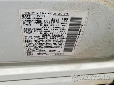 Zdjęcie 13 z 13 samochodu: 2013 NISSAN ROGUE S VIN:JN8AS5MT6DW005517 - miniatura