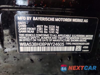 Zdjęcie 12 z 12 samochodu: 2023 BMW 530 I VIN:WBA53BH08PWY24605 - miniatura