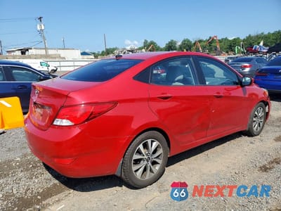 Trzecie zdjęcie samochodu z tyłu: 2015 HYUNDAI ACCENT GLS VIN:KMHCU4AE0FU822555 - miniatura