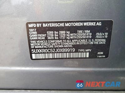 Zdjęcie 13 z 13 samochodu: 2018 BMW X5 XDRIVE35I VIN:5UXKR0C52J0X89919 - miniatura