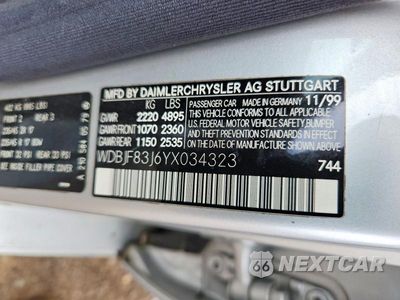 Zdjęcie 12 z 12 samochodu: 2000 MERCEDES-BENZ E 430 VIN:WDBJF83J6YX034323 - miniatura