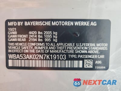 Zdjęcie 12 z 12 samochodu: 2022 BMW 2ER 228I VIN:WBA53AK02N7K19103 - miniatura